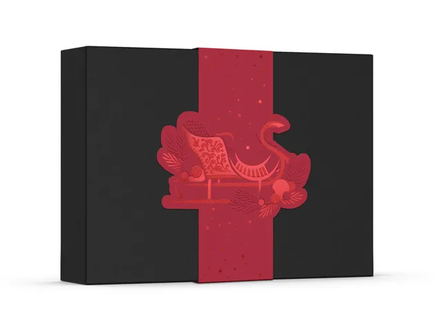 pawi-weihnachten-dreik-nig-banderole-schlitten-rot-9-12er image 1
