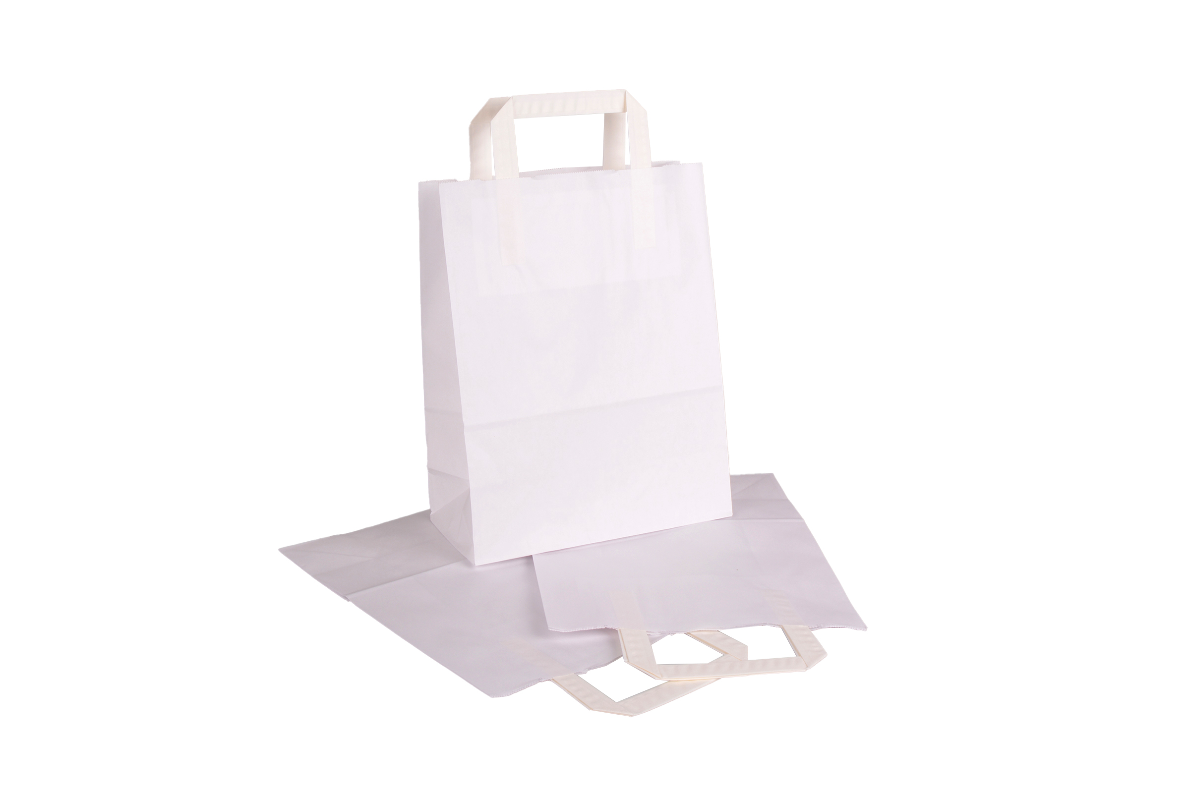 pawi-tragtasche-weiss-220x105x280-mm-papiertasche-shopper image 1