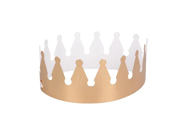 pawi-weihnachten-goldkarton-kronen-dreik-nig-papierkronen image 1