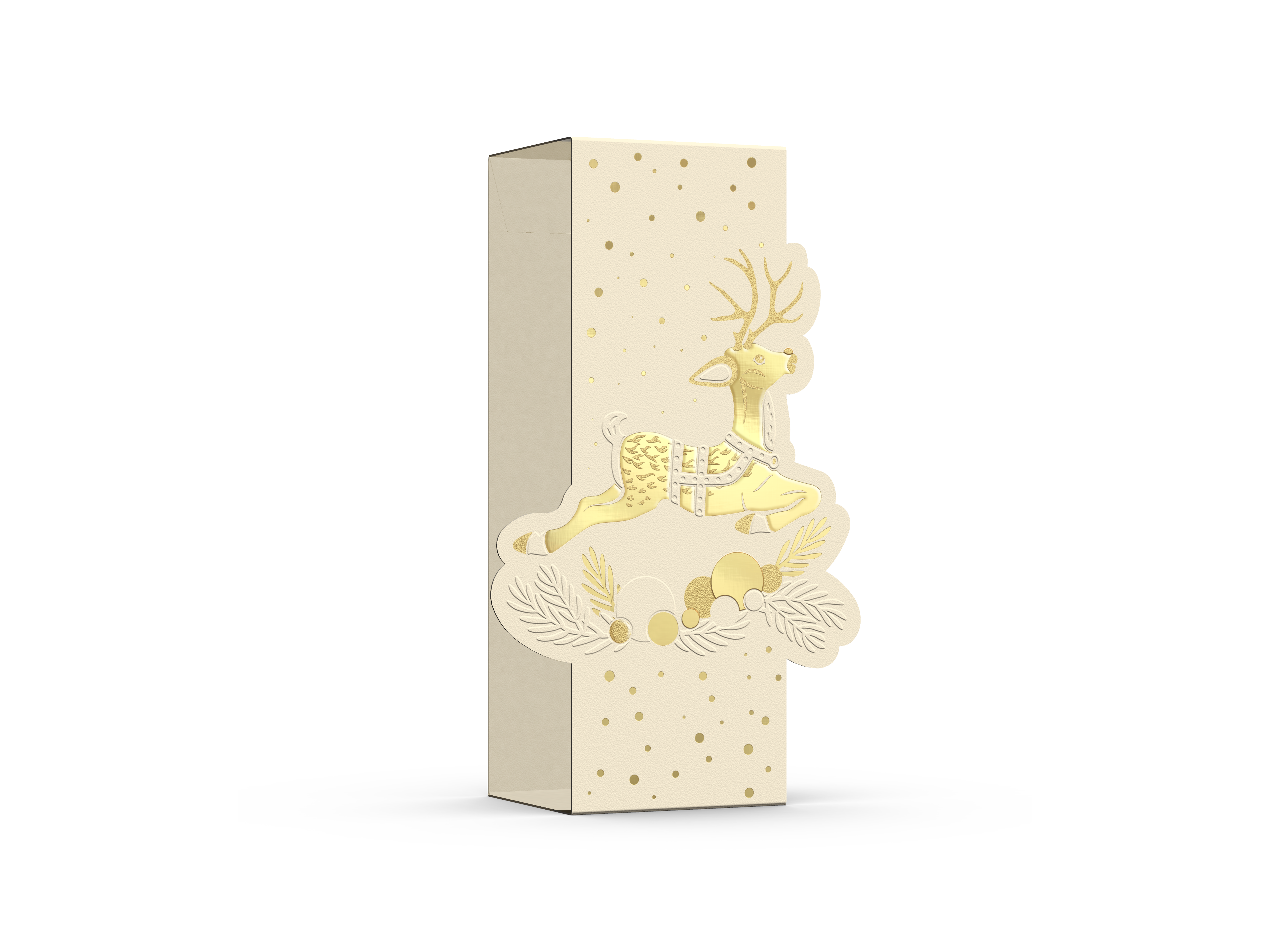 pawi-weihnachten-banderole-beige-rentier-f-r-4-6er-pralinenschachtel image 3