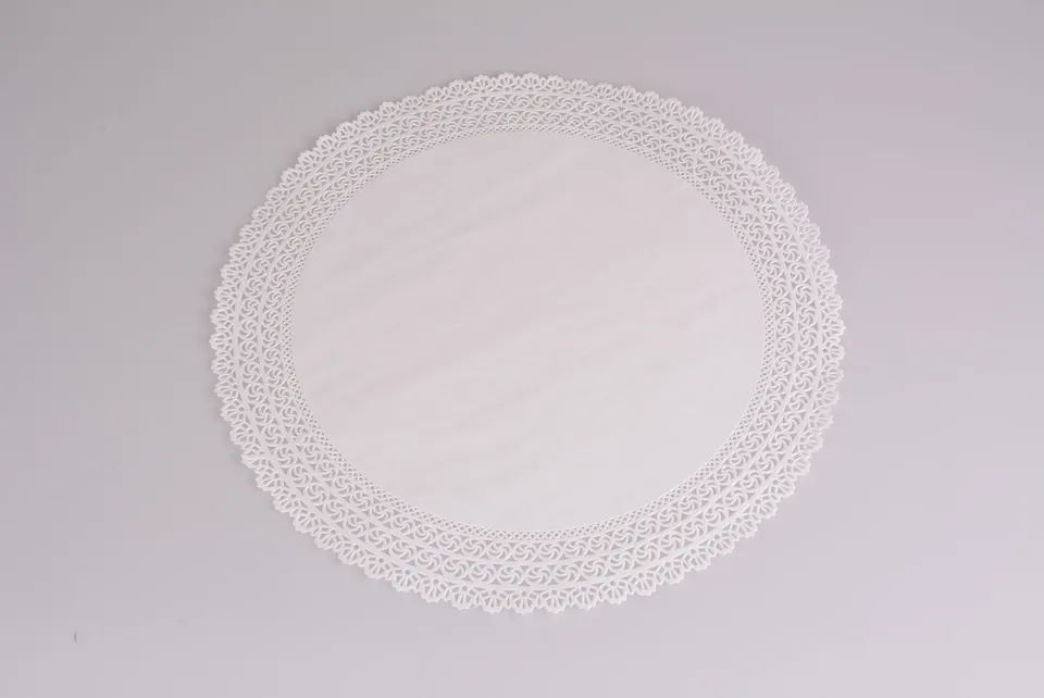 pawi-tortenspitzen-fiore-papier-rund-500-390mm-weiss image 1
