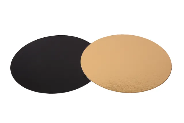 pawi-tortenunterlagen-gold-schwarz-260mm-tortenplatte image 1