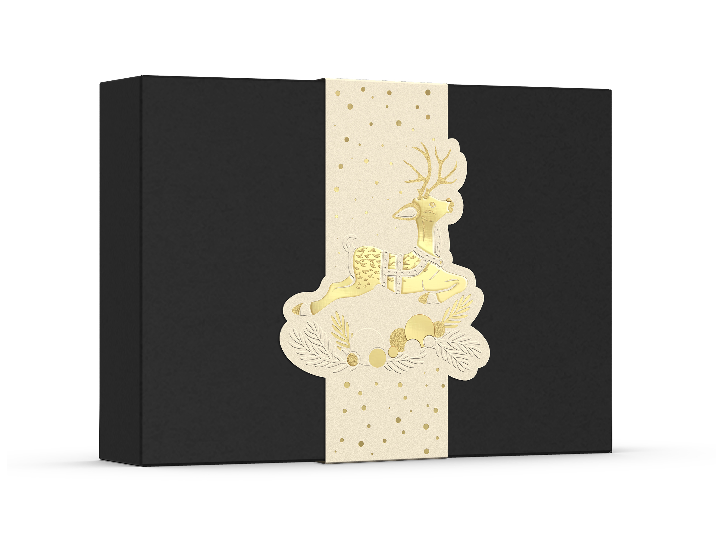 pawi-weihnachten-banderole-beige-rentier-f-r-4-6er-pralinenschachtel image 2